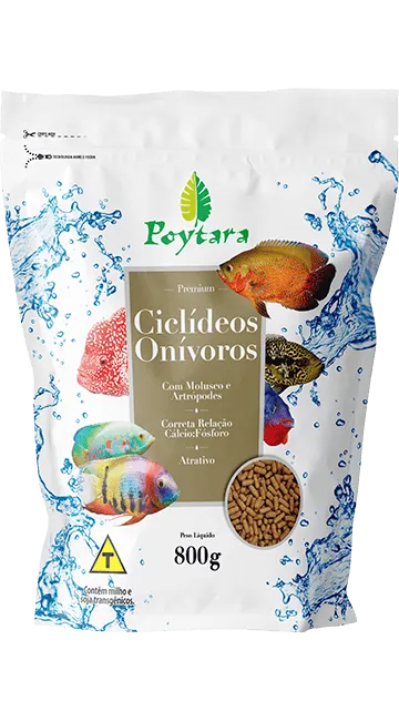 Imagem embalagem produto Poytara Ciclídeos Onívoros